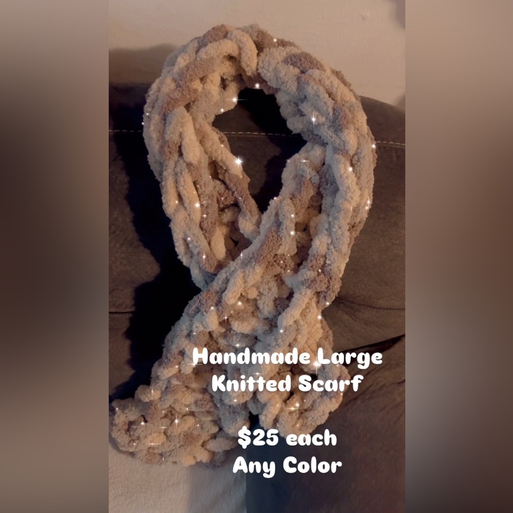 Handmade Large Knitted Scarfs